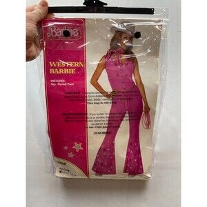 Barbie‎ The Movie Western Barbie Costume Spirit Halloween Adult Large 12-14 NEW